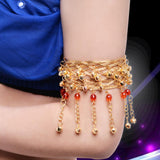 Maxbell Maxbell Arm Chain Bracelet Hollow Vintage Dancing Accessories for Belly Dance Party