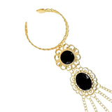 Maxbell Belly Dance Bracelet Dancing Props Fashion Indian for Costumes Party Women Black