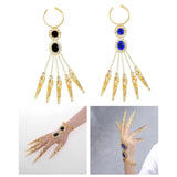 Maxbell Belly Dance Bracelet Dancing Props Fashion Indian for Costumes Party Women Black