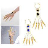 Maxbell Belly Dance Bracelet Dancing Props Fashion Indian for Costumes Party Women Black