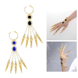 Maxbell Belly Dance Bracelet Dancing Props Fashion Indian for Costumes Party Women Black