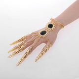 Maxbell Belly Dance Bracelet Dancing Props Fashion Indian for Costumes Party Women Black