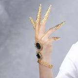 Maxbell Belly Dance Bracelet Dancing Props Fashion Indian for Costumes Party Women Black