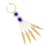 Maxbell Belly Dance Bracelet Dancing Props Fashion Indian for Costumes Party Women Blue