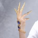 Maxbell Belly Dance Bracelet Dancing Props Fashion Indian for Costumes Party Women Blue