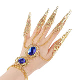 Maxbell Belly Dance Bracelet Dancing Props Fashion Indian for Costumes Party Women Blue