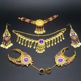 Maxbell Belly Dance Jewelry Set Bohemian for Bridal Party Women Girl Thanksgiving