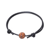 Maxbell Ball Charm Bracelet Adjustable Decorations Supplies for Sports Adults Basketball