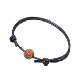 Maxbell Ball Charm Bracelet Adjustable Decorations Supplies for Sports Adults Basketball
