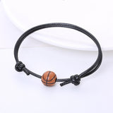 Maxbell Ball Charm Bracelet Adjustable Decorations Supplies for Sports Adults Basketball