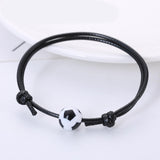 Maxbell Ball Charm Bracelet Adjustable Decorations Supplies for Sports Adults Football