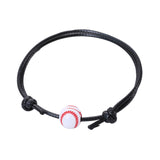 Maxbell Ball Charm Bracelet Adjustable Decorations Supplies for Sports Adults Baseball