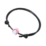 Maxbell Ball Charm Bracelet Adjustable Decorations Supplies for Sports Adults Baseball