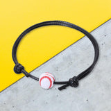 Maxbell Ball Charm Bracelet Adjustable Decorations Supplies for Sports Adults Baseball