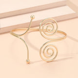 Maxbell Arm Upper Bangle Open Armband Fashion Armlets for Summer Party Jewelry Gifts