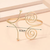 Maxbell Arm Upper Bangle Open Armband Fashion Armlets for Summer Party Jewelry Gifts