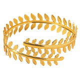 Maxbell Upper Arm Cuff Leaf Fashion Women Arm Bracelet for Graduation Wedding Beach