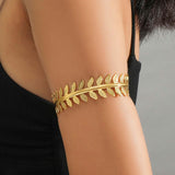 Maxbell Upper Arm Cuff Leaf Fashion Women Arm Bracelet for Graduation Wedding Beach