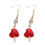 Maxbell Drop Dangle Earrings Retro Elegant for Ceremony Valentine'S Day Thanksgiving