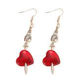 Maxbell Drop Dangle Earrings Retro Elegant for Ceremony Valentine'S Day Thanksgiving