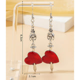 Maxbell Drop Dangle Earrings Retro Elegant for Ceremony Valentine'S Day Thanksgiving