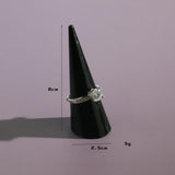 Maxbell rings Display Holder Cone Shape Modern for Offices Home Bedroom Countertops Black