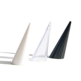 Maxbell rings Display Holder Cone Shape Modern for Offices Home Bedroom Countertops Black