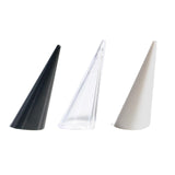 Maxbell rings Display Holder Cone Shape Modern for Offices Home Bedroom Countertops Black