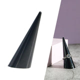 Maxbell rings Display Holder Cone Shape Modern for Offices Home Bedroom Countertops Black