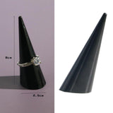 Maxbell rings Display Holder Cone Shape Modern for Offices Home Bedroom Countertops Black