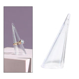 Maxbell rings Display Holder Cone Shape Modern for Offices Home Bedroom Countertops Transparent