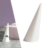 Maxbell rings Display Holder Cone Shape Modern for Offices Home Bedroom Countertops White