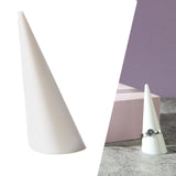 Maxbell rings Display Holder Cone Shape Modern for Offices Home Bedroom Countertops White