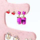 Maxbell Earrings Holder Stand Flannel for Shops Selling Retail Photography Props