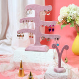 Maxbell Earrings Holder Stand Flannel for Shops Selling Retail Photography Props
