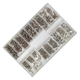Maxbell 500 Pieces 18 Sizes Mini Screw Nuts Rust Proof Universal for Notebook Glass Style A