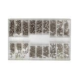 Maxbell 500 Pieces 18 Sizes Mini Screw Nuts Rust Proof Universal for Notebook Glass Style A