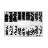 Maxbell 500 Pieces 18 Sizes Mini Screw Nuts Rust Proof Universal for Notebook Glass Style C