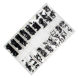 Maxbell 500 Pieces 18 Sizes Mini Screw Nuts Rust Proof Universal for Notebook Glass Style D