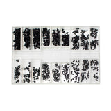 Maxbell 500 Pieces 18 Sizes Mini Screw Nuts Rust Proof Universal for Notebook Glass Style D