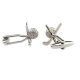 Maxbell 1 Pair Golf Clubs Men Cufflinks Statement for Business Tuxedo Groomsmen