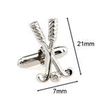 Maxbell 3D Golf Club shape Cufflinks Stylish Formal for Business Party Tuxedo