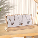 Maxbell Wooden Necklace Display Stand Disassemble Easel Holder for Chains Pendants