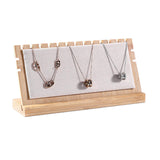 Maxbell Wooden Necklace Display Stand Disassemble Easel Holder for Chains Pendants