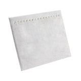 Maxbell 17 Hooks Necklace Display Stand Display Boards for Bracelets Anklets Selling grey velvet