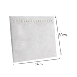 Maxbell 17 Hooks Necklace Display Stand Display Boards for Bracelets Anklets Selling grey velvet