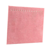 Maxbell 17 Hooks Necklace Display Stand Display Boards for Bracelets Anklets Selling Pink Velvet