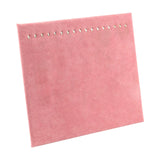 Maxbell 17 Hooks Necklace Display Stand Display Boards for Bracelets Anklets Selling Pink Velvet