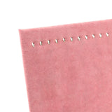 Maxbell 17 Hooks Necklace Display Stand Display Boards for Bracelets Anklets Selling Pink Velvet