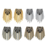 Maxbell Tassel Link Chain Epaulet Stylish Uniform Decor for Proms Party Banquets Aureate